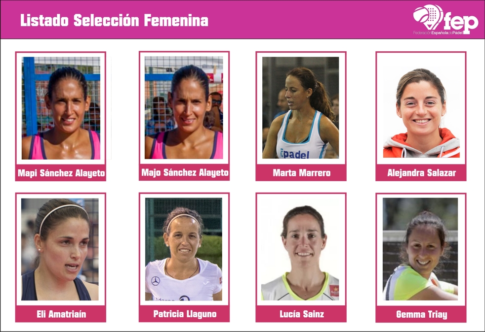 Selección femenina Mundial de Padel 2016